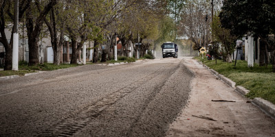 recuperación de calles en Los Toldos, Baigorrita y Zavalía